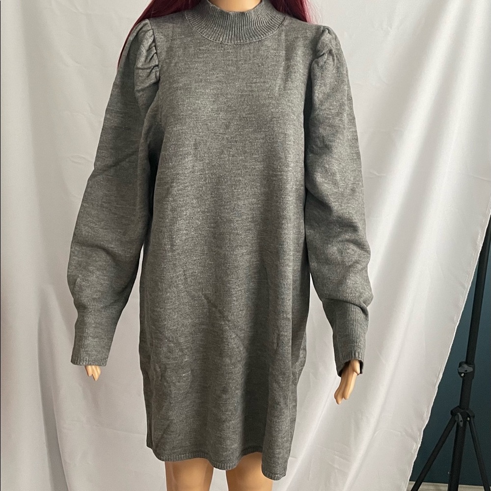 Mock Neck Sweater Dress